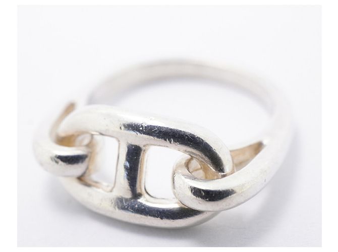 Ring Hermès Anello a fascia Hermes Chaine d'Ancre in Argento 925 - vista 12
