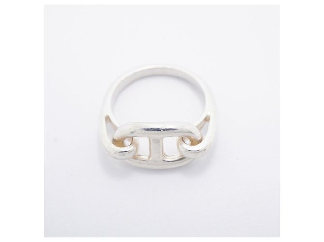 Ring Hermès Anello a fascia Hermes Chaine d'Ancre in Argento 925 - vista 3