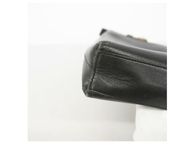 Borsa a tracolla in pelle Gancini Salvatore Ferragamo Nero - vista 11