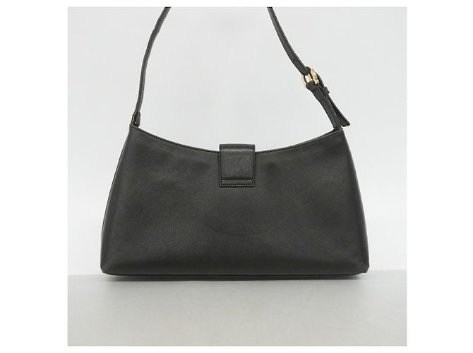 Borsa a tracolla in pelle Gancini Salvatore Ferragamo Nero - vista 12