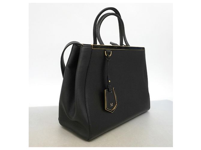 Borsa in pelle Fendi Toujours Nero - vista 2