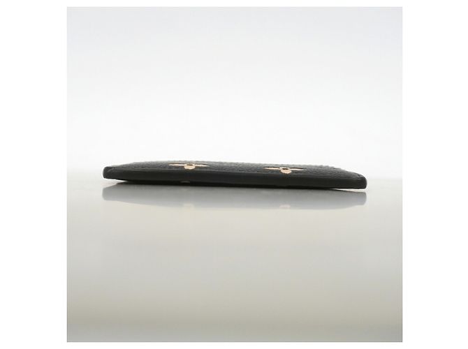 Louis Vuitton Monogram Empreinte Bicolor Card Case Nero Beige - vista 3