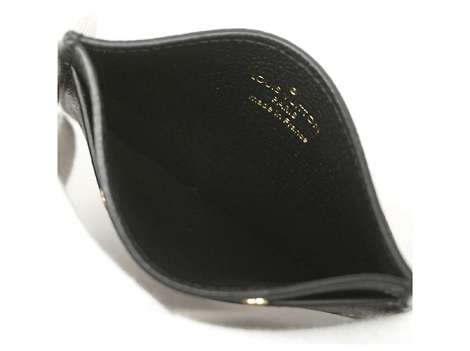 Louis Vuitton Monogram Empreinte Bicolor Card Case Nero Beige - vista 4
