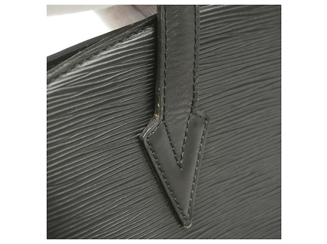 Borsa a tracolla Louis Vuitton Epi Saint Jacques Nero - vista 9