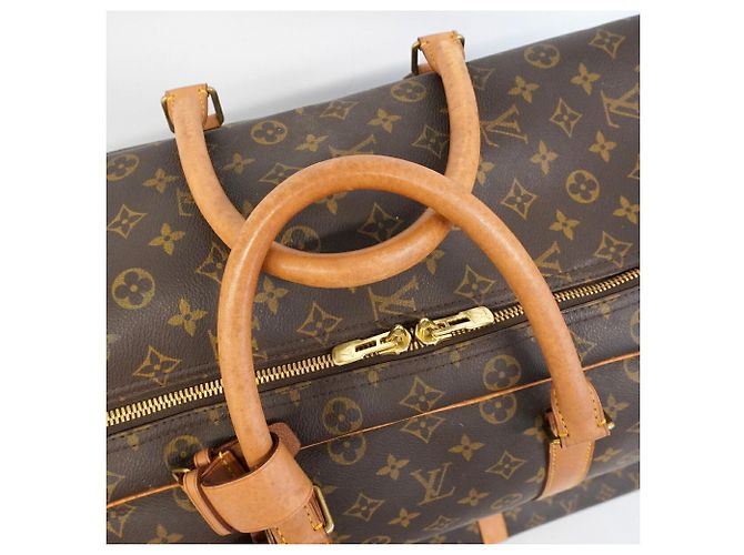Borsa Louis Vuitton Boston Monogram Sirius 70 Marrone - vista 11
