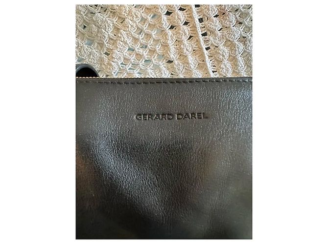 Gerard Darel Borsa tote in pelle nera Gérard Darel Nero - vista 2