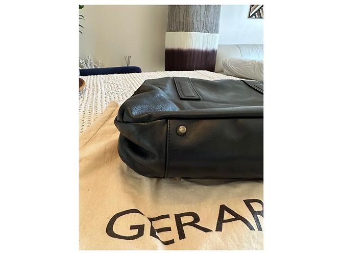 Gerard Darel Borsa tote in pelle nera Gérard Darel Nero - vista 4