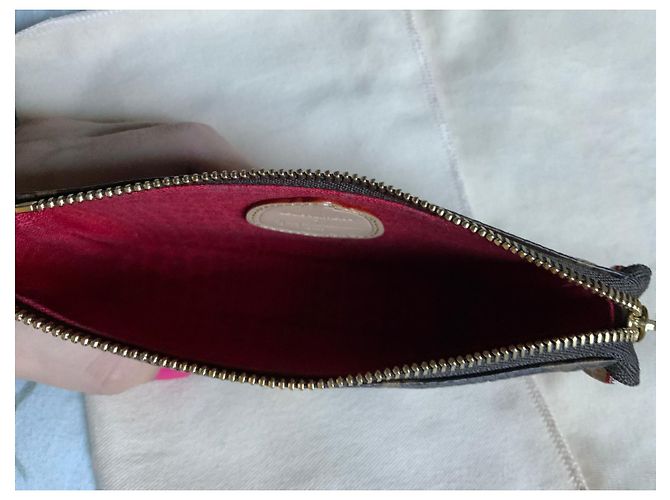 Louis Vuitton Pochette Monogram Yayoi Kusama "Dots Infinity" Marrone Multicolore - vista 12