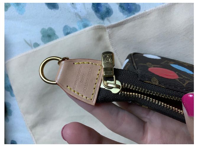 Louis Vuitton Pochette Monogram Yayoi Kusama "Dots Infinity" Marrone Multicolore - vista 6