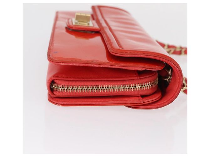 Chanel Mademoiselle Lock Flap Quilted Lambskin East West Arancione - vista 3