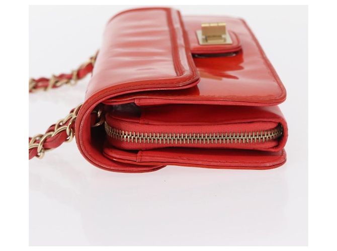 Chanel Mademoiselle Lock Flap Quilted Lambskin East West Arancione - vista 4