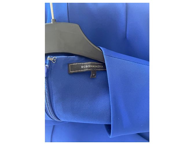 Bcbg Max Azria Vestido corto BCBGMAXAZRIA azul sin mangas - vista 4