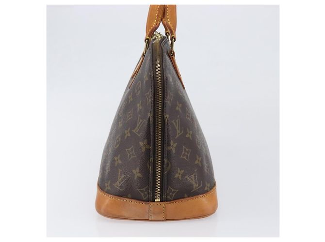 Louis Vuitton Alma Monogram Canvas MM Marrone - vista 4