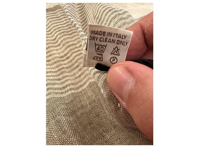 Sciarpa Salvatore Ferragamo a righe Marrone Beige - vista 6