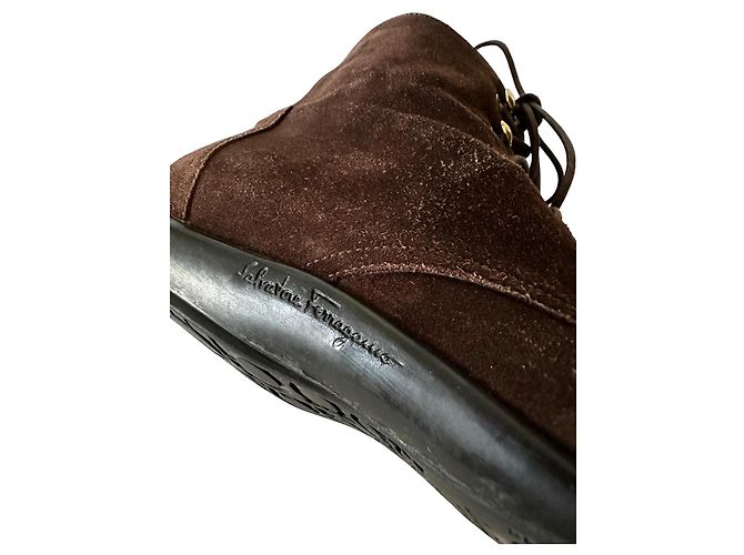 Salvatore Ferragamo vintage ankle boots Marrone - vista 12