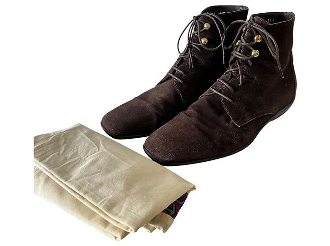Salvatore Ferragamo vintage ankle boots Marrone - vista 13