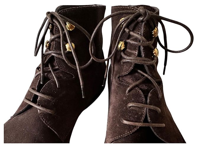 Salvatore Ferragamo vintage ankle boots Marrone - vista 14