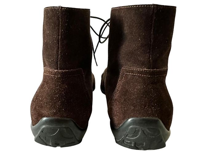 Salvatore Ferragamo vintage ankle boots Marrone - vista 3
