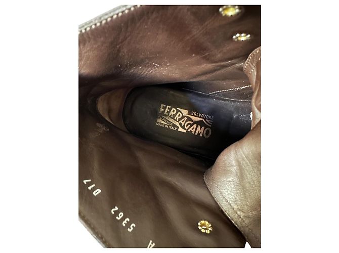 Salvatore Ferragamo vintage ankle boots Marrone - vista 6