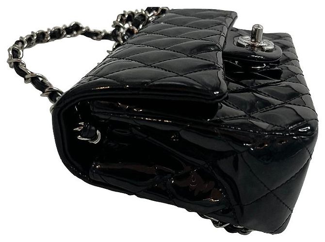 Chanel Classic Single Flap Quilted Lambskin Moyen Nero - vista 5