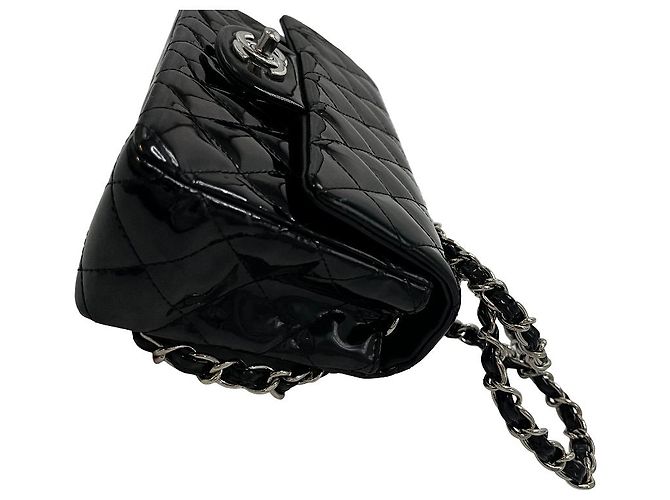 Chanel Classic Single Flap Quilted Lambskin Moyen Nero - vista 6