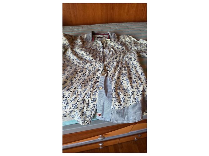 Camisa floral Napapijri para mujer Blanco Azul - vista 10