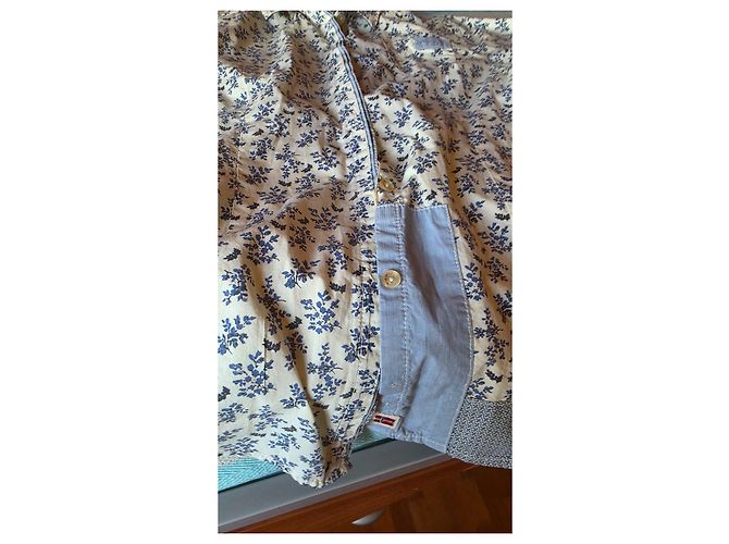 Camisa floral Napapijri para mujer Blanco Azul - vista 3