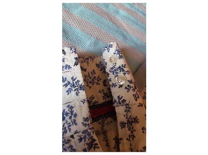 Camisa floral Napapijri para mujer Blanco Azul - vista 8