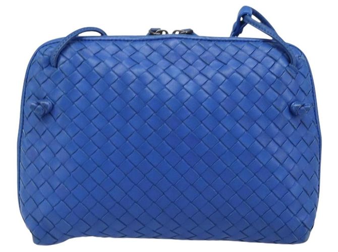 Bottega Veneta Nodini Intrecciato Nappa Medium Blu - vista 2