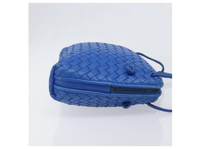 Bottega Veneta Nodini Intrecciato Nappa Medium Blu - vista 3