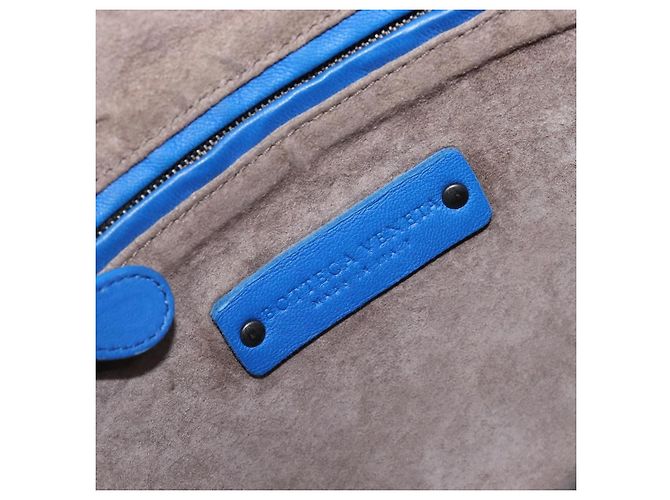 Bottega Veneta Nodini Intrecciato Nappa Medium Blu - vista 6
