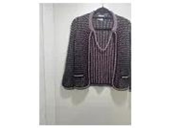 Chanel Tweed-Jacke Lila - Ansicht 5