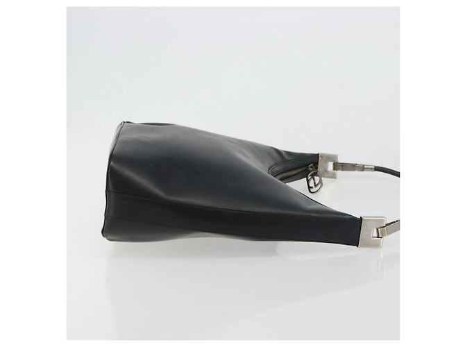 Gucci Zip Hobo Leather Nero - vista 3