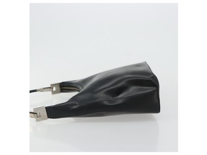Gucci Zip Hobo Leather Nero - vista 4