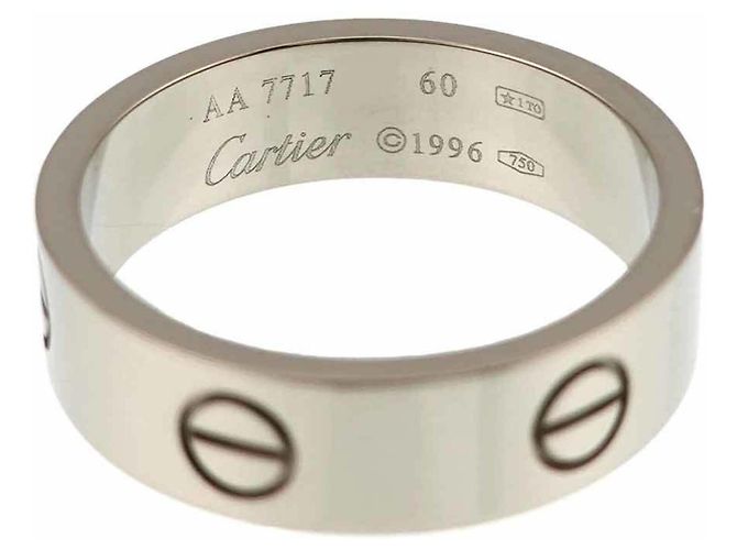 Bague Cartier Love en or blanc 18K - vue 2