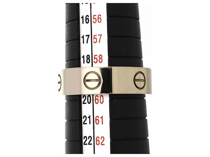 Bague Cartier Love en or blanc 18K - vue 4