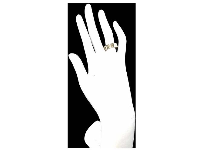 Bague Cartier Love en or blanc 18K - vue 5