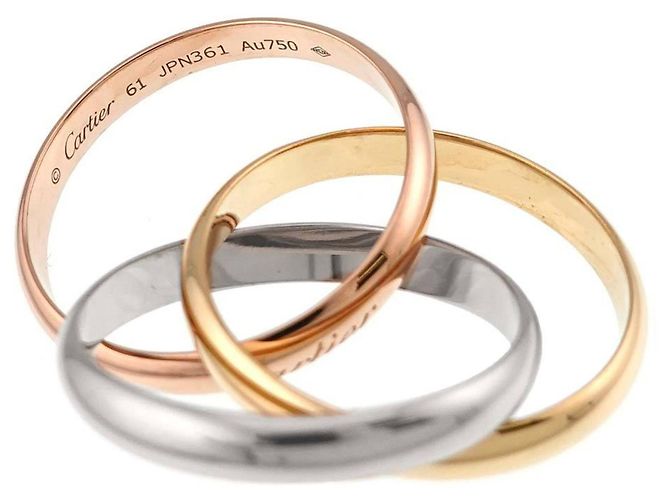 Bague Cartier Trinity MM #61 - vue 2