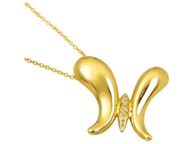 Collana a Farfalla con Diamanti Tiffany & Co. - vista 2