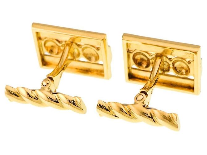Gemelli Van Cleef & Arpels in oro giallo 18K - vista 3