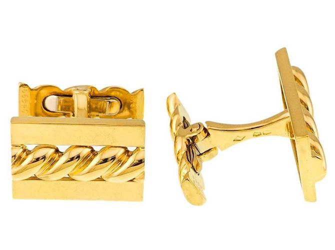 Gemelli Van Cleef & Arpels in oro giallo 18K - vista 4