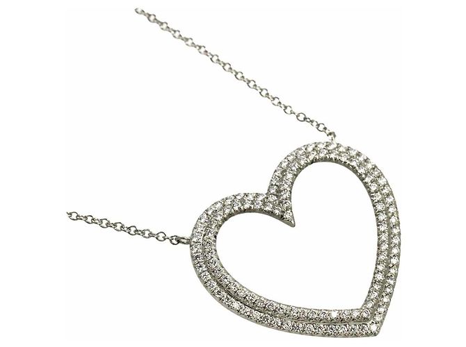 Collana Tiffany & Co. Metro Heart con diamanti pavé - vista 2