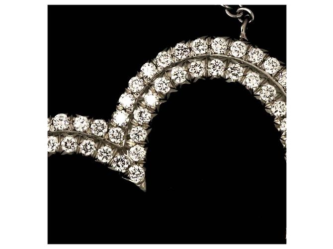 Collana Tiffany & Co. Metro Heart con diamanti pavé - vista 5