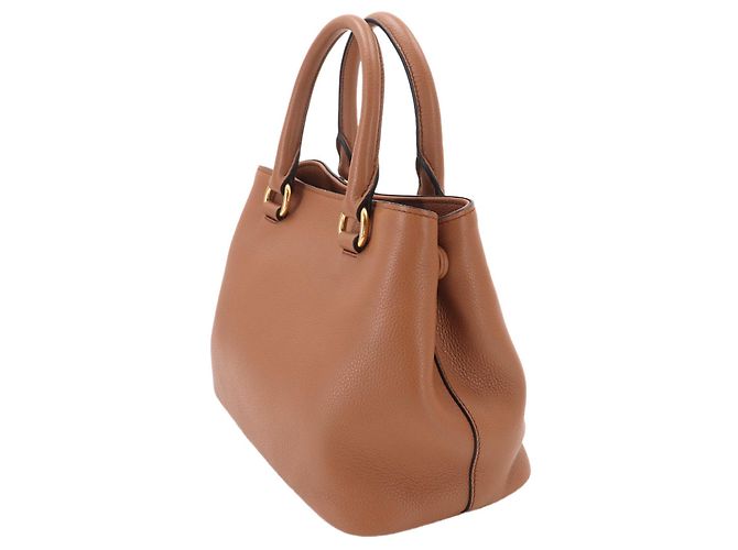 Borsa Prada 1BA411 in pelle marrone - vista 2