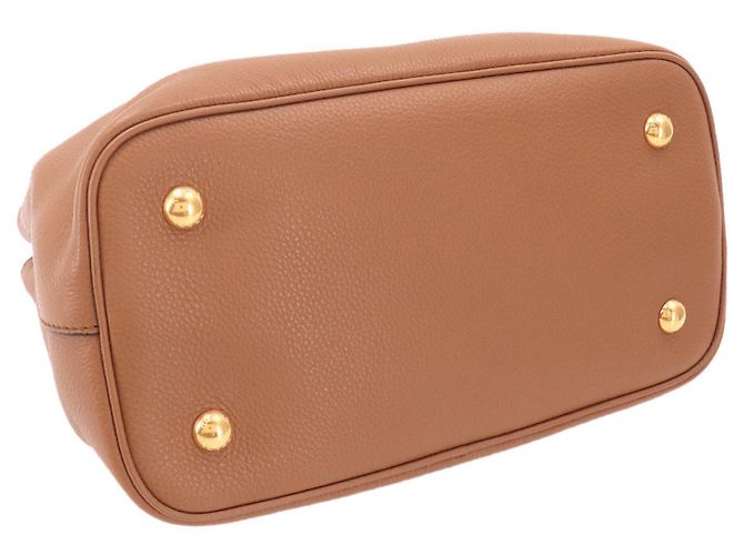 Borsa Prada 1BA411 in pelle marrone - vista 3