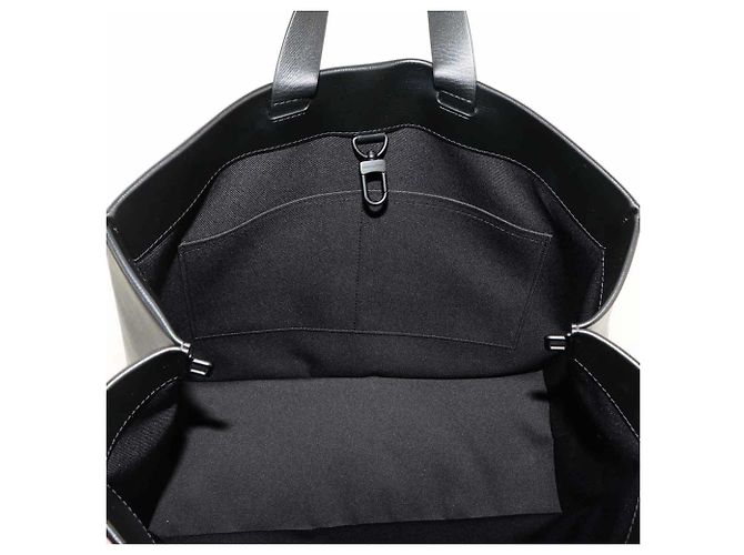 Louis Vuitton Shopper Tote MM in Black Leather - view 7