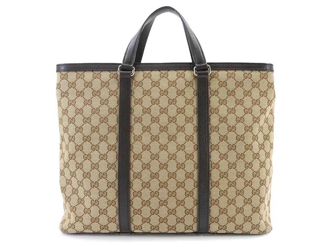Borsa a mano e a tracolla 2-Way Gucci GG Canvas Marrone Beige - vista 2