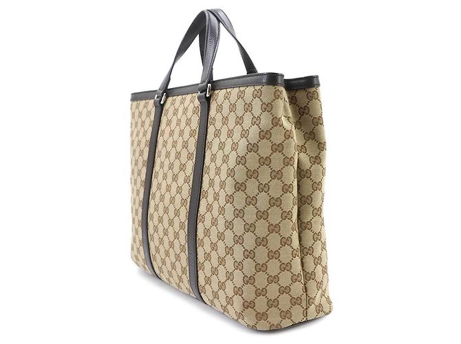 Borsa a mano e a tracolla 2-Way Gucci GG Canvas Marrone Beige - vista 3