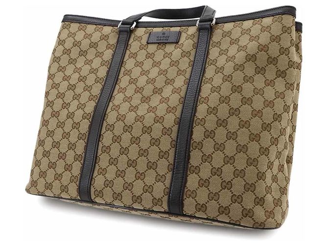 Borsa a mano e a tracolla 2-Way Gucci GG Canvas Marrone Beige - vista 8
