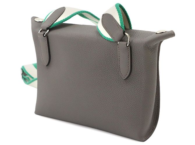 Hermès Hermes Videpoches Schultertasche Grau - Ansicht 2